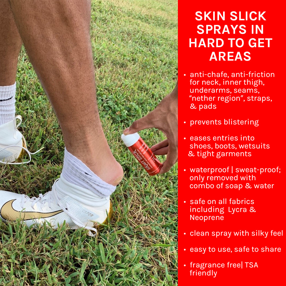 SKIN SLICK Anti-Chafe Anti-Blister Spray Skin Lubricant 1.5 oz