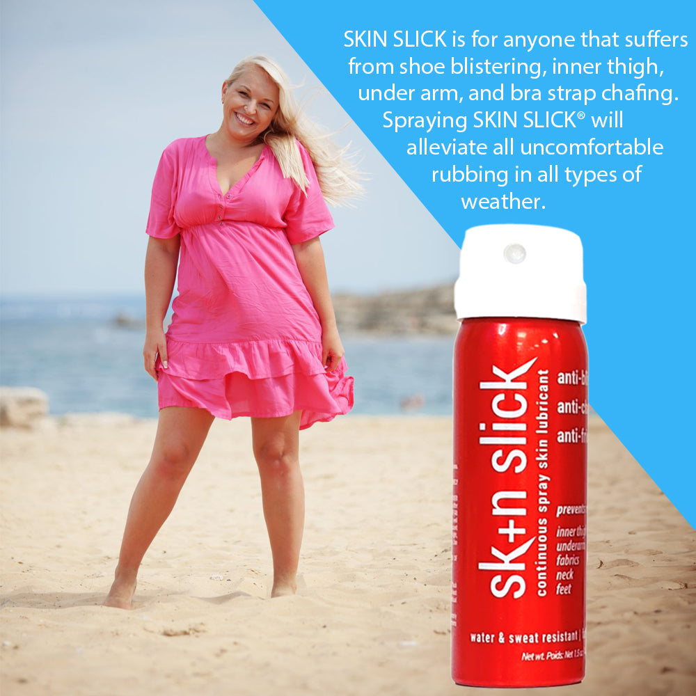 SKIN SLICK Anti-Chafe Anti-Blister Spray Skin Lubricant 1.5 oz – Skin Slick